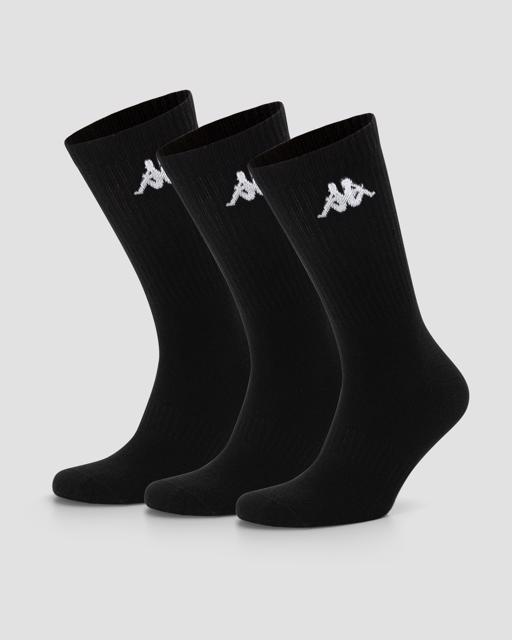 Siyah Authentic Sally  3pack Unisex Siyah Regular Fit Çorap - KAPPA® Türkiye