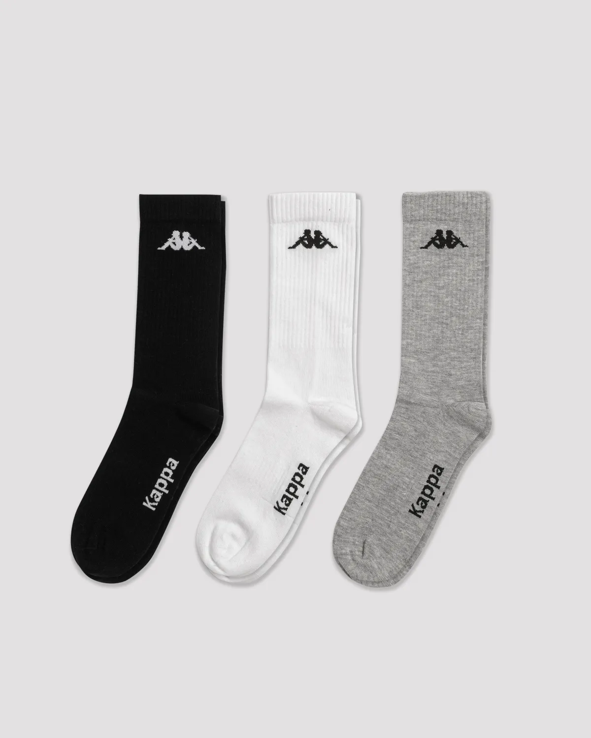 Gri Authentic Sally  3pack Unisex Gri -Siyah-Beyaz Regular Çorap