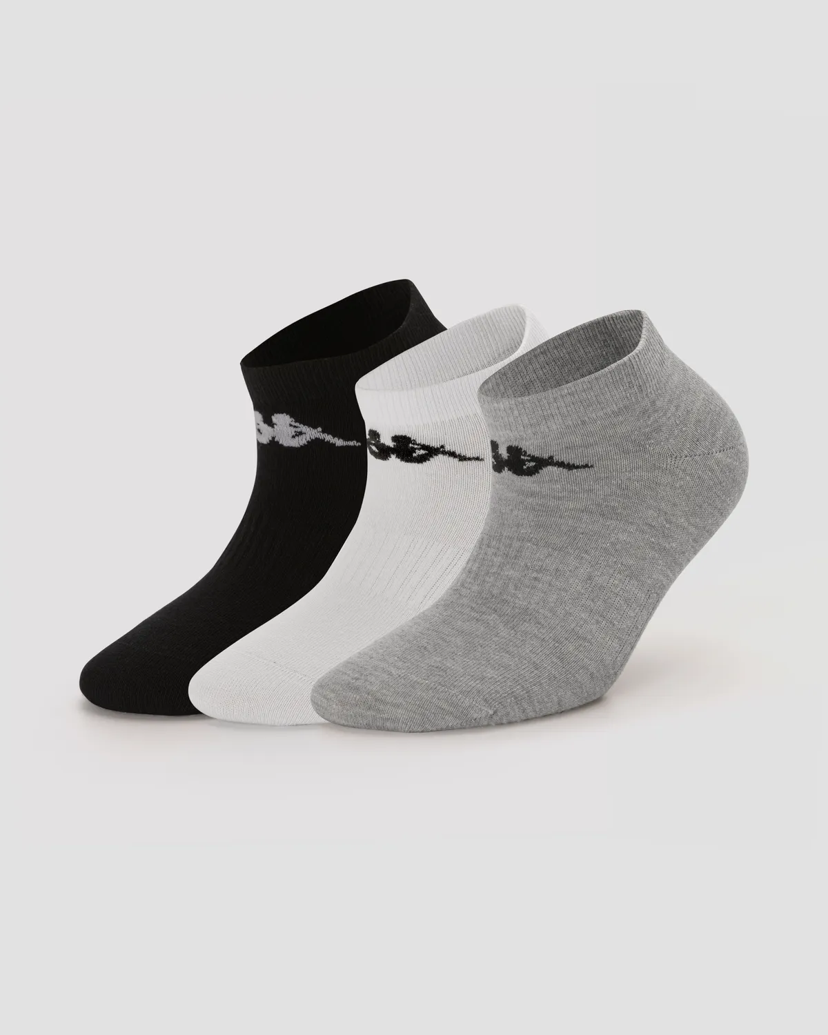 Gri Authentic Sandy  3pack Unisex Gri -Siyah-Beyaz Regular Fit Çorap