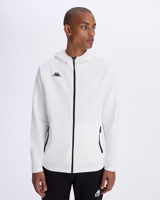 Beyaz Koradi Erkek Beyaz Regular Fermuarlı Eşofman Üstü - KAPPA® Türkiye