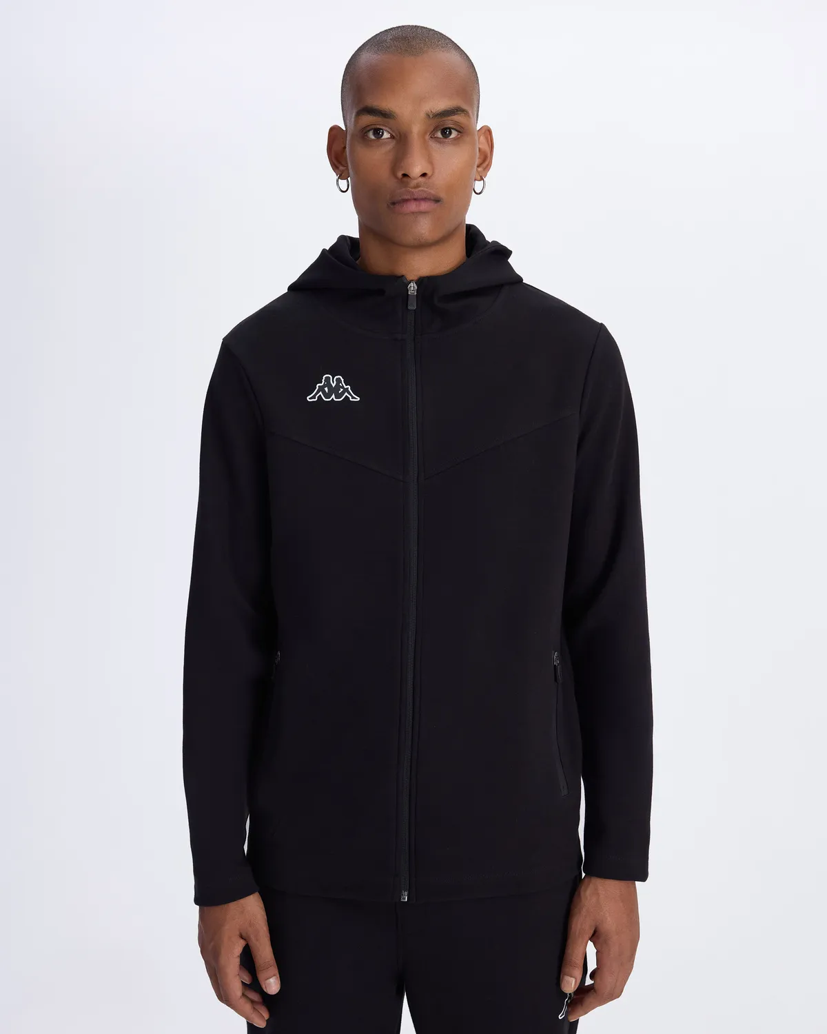 Siyah Koradi Erkek Siyah Regular Fit Fermuarlı Eşofman Üstü