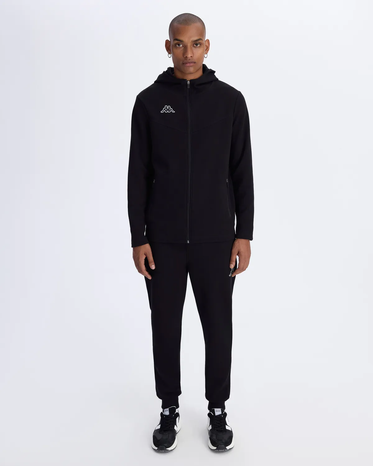 Siyah Koradi Erkek Siyah Regular Fit Fermuarlı Eşofman Üstü