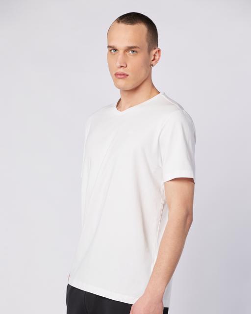 Beyaz Vshape Erkek Beyaz Regular Fit Tişört - KAPPA® Türkiye