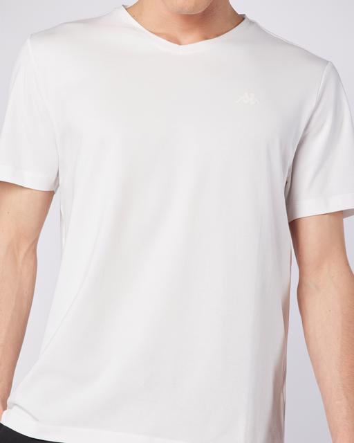 Beyaz Vshape Erkek Beyaz Regular Fit Tişört - KAPPA® Türkiye
