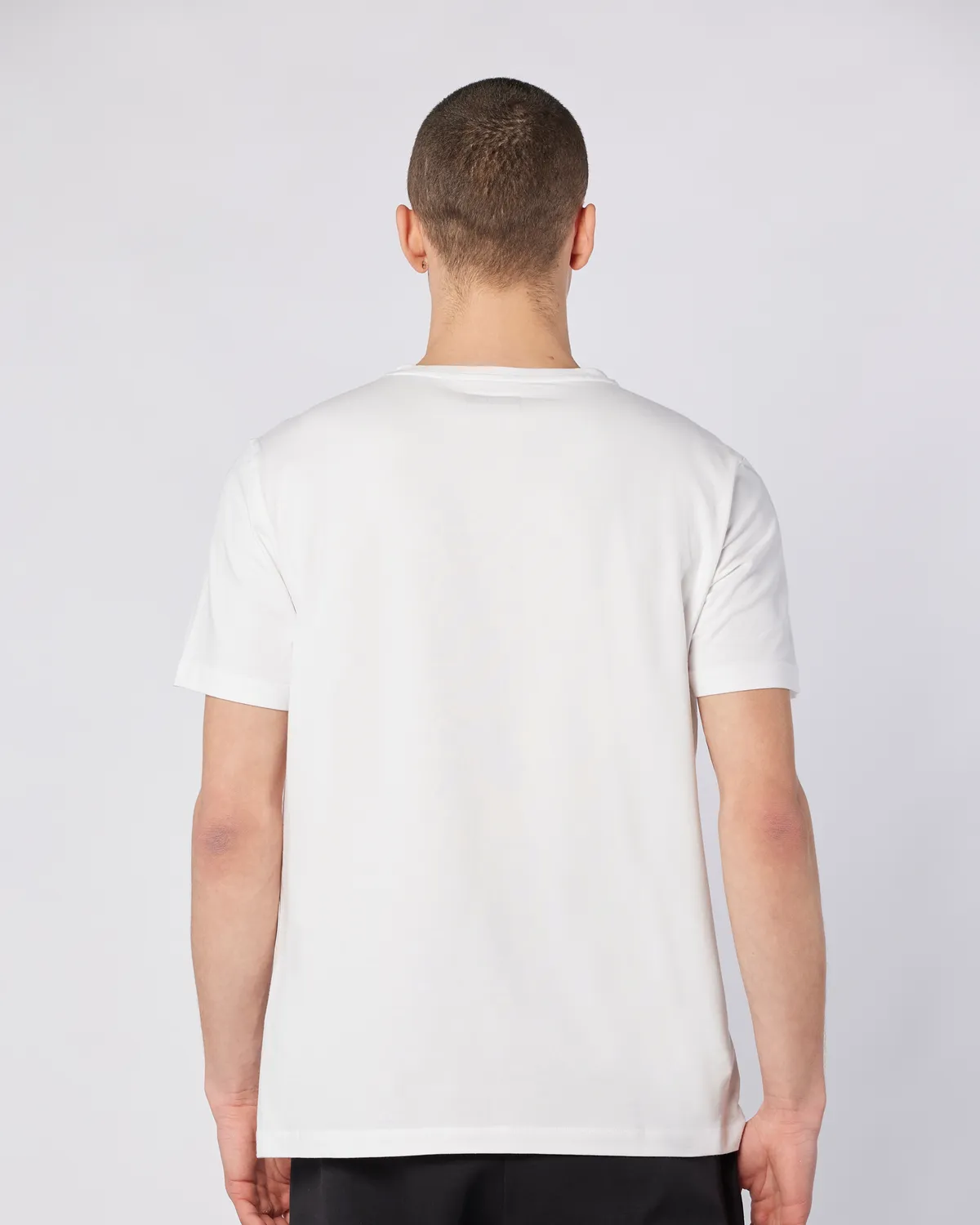 Beyaz Vshape Erkek Beyaz Regular Fit Tişört