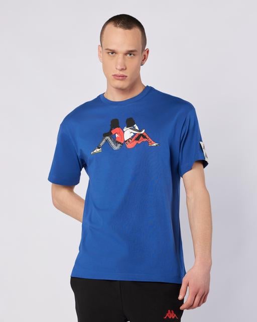 Mavi Banda Pop Erkek Mavi1 Regular Fit Tişört - KAPPA® Türkiye