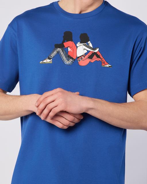 Mavi Banda Pop Erkek Mavi1 Regular Fit Tişört - KAPPA® Türkiye