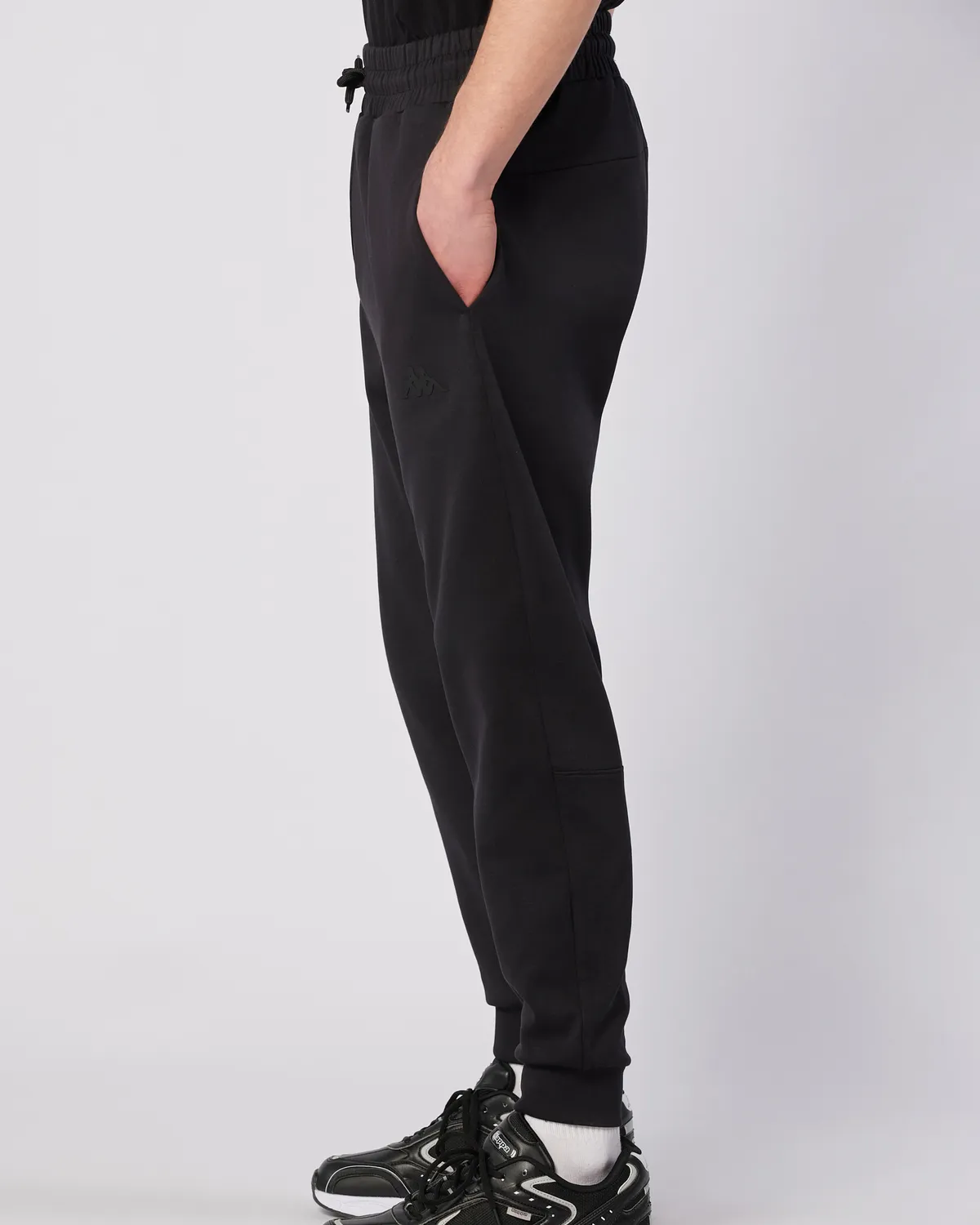 Siyah Logo Jaken Erkek Siyah Regular Fit Eşofman Altı