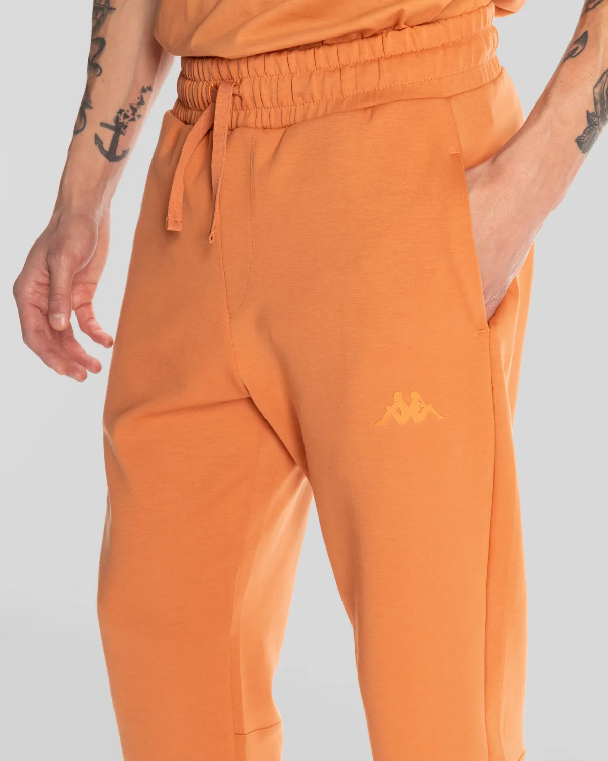 Kahverengi Logo Jaken Erkek Camel Regular Fit Eşofman Altı