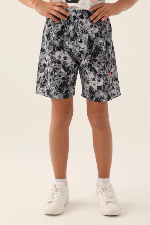 Siyah Authentic  Charles Erkek Çocuk Antrasit Regular Fit Şort - KAPPA® Türkiye