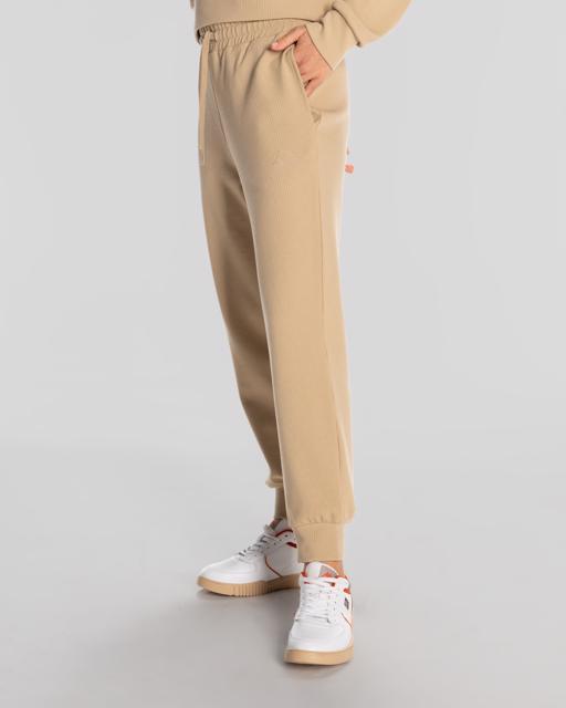 Bej Logo Elise Waffle Jogger Kadın Bej Eşofman Altı - KAPPA® Türkiye