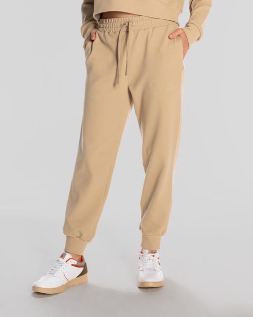 Bej Logo Elise Waffle Jogger Kadın Bej Eşofman Altı - KAPPA® Türkiye