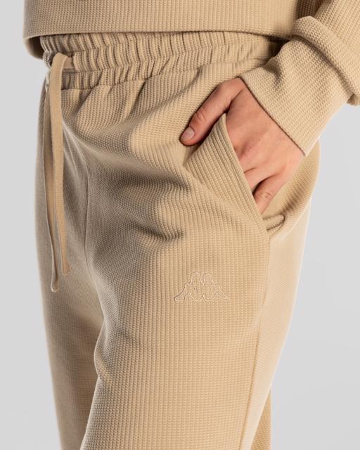 Bej Logo Elise Waffle Jogger Kadın Bej Eşofman Altı - KAPPA® Türkiye