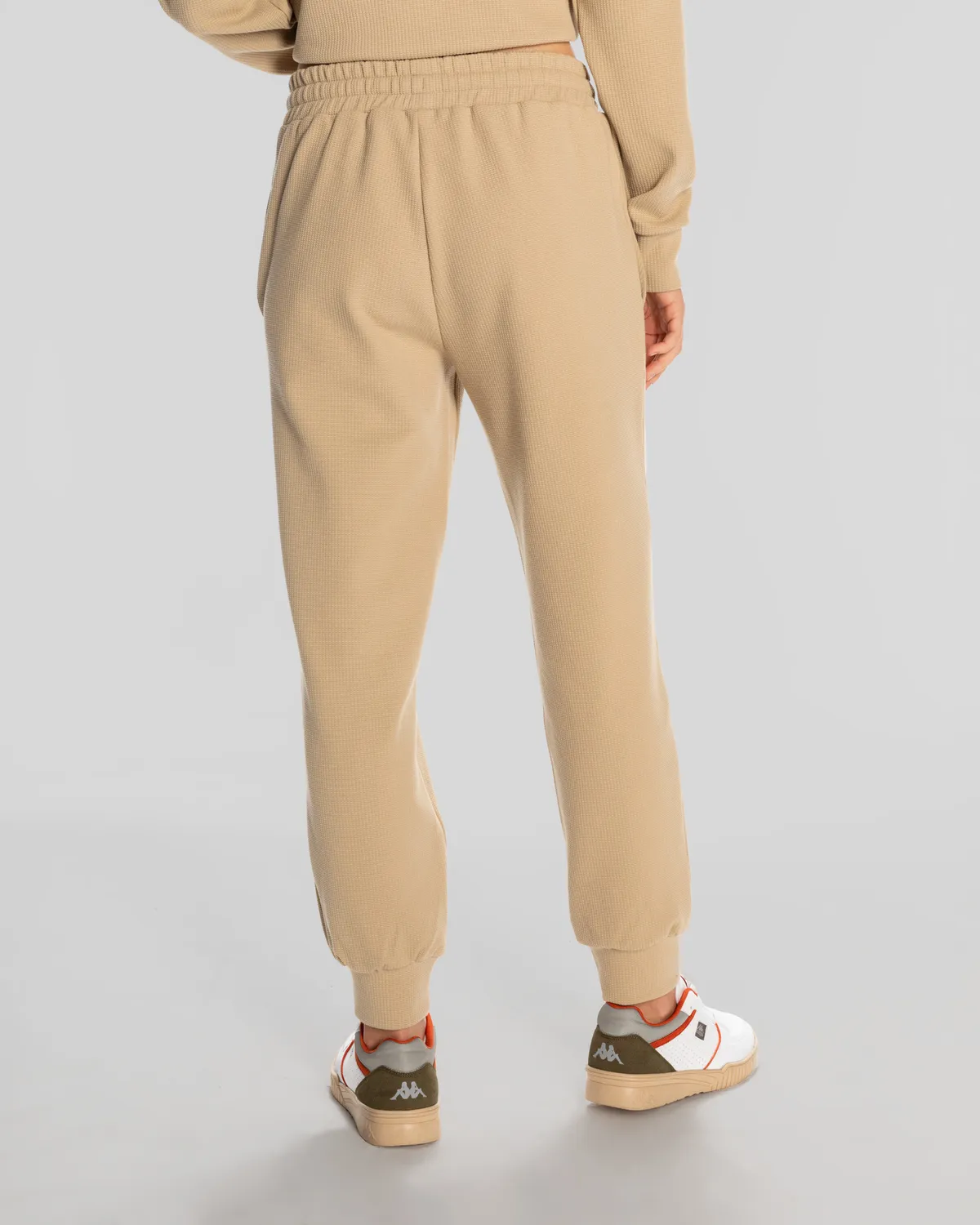 Bej Logo Elise Waffle Jogger Kadın Bej Eşofman Altı