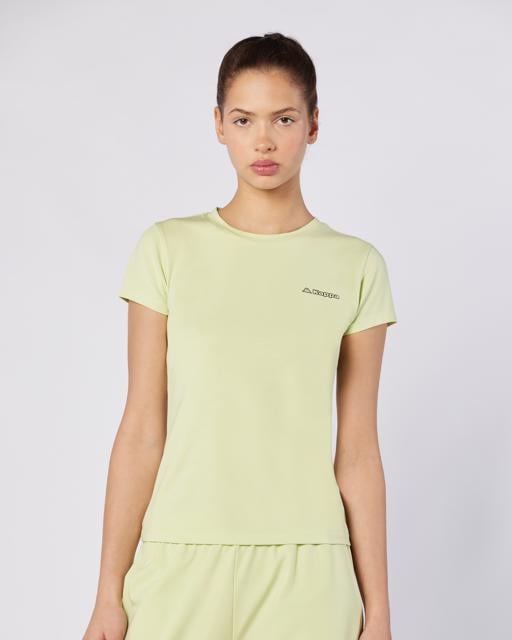 Yeşil Logo Jendy Kadın Yeşil Teal Regular Fit Tişört - KAPPA® Türkiye