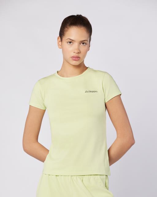 Yeşil Logo Jendy Kadın Yeşil Teal Regular Fit Tişört - KAPPA® Türkiye