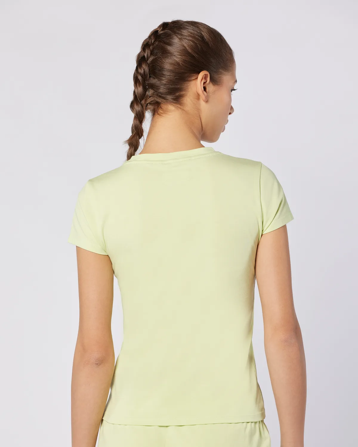 Yeşil Logo Jendy Kadın Yeşil Teal Regular Fit Tişört