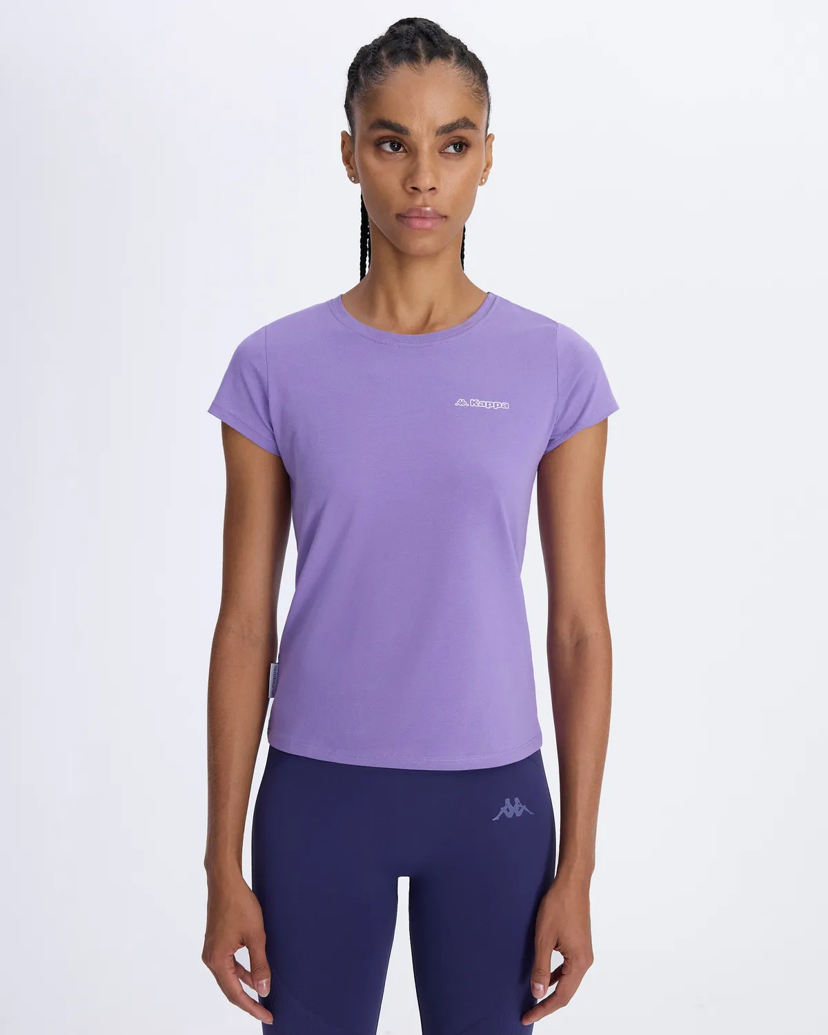 Mor Logo Jendy Kadın Mor Regular Fit Tişört