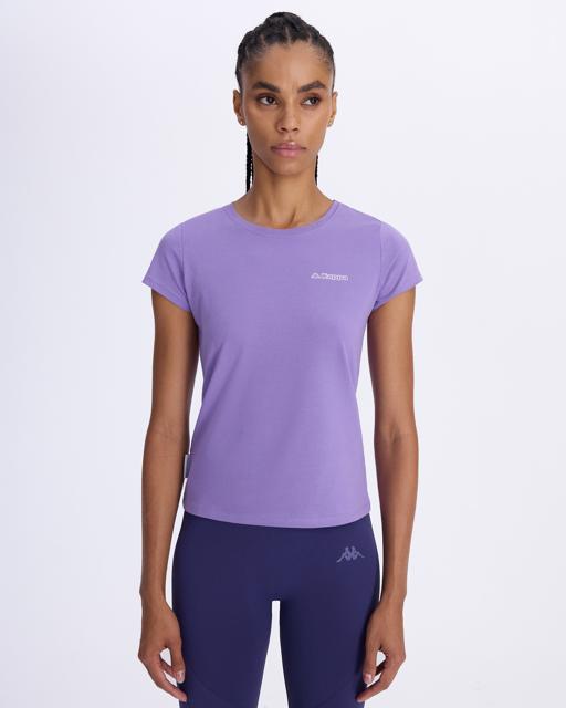 Mor Logo Jendy Kadın Mor Regular Fit Tişört - KAPPA® Türkiye