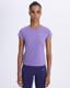 Mor-Logo Jendy Kadın Mor Regular Fit Tişört