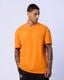 Logo Adam Erkek Camel Oversize Fit Tişört