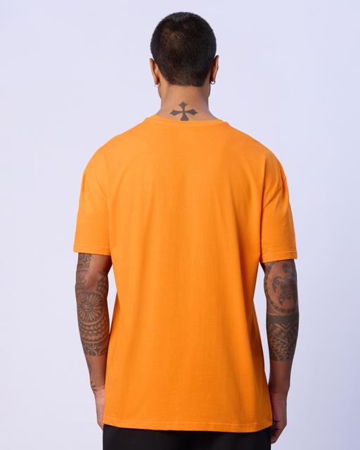Turuncu Logo Adam Erkek Koyu Turuncu Oversize Fit Tişört - KAPPA® Türkiye