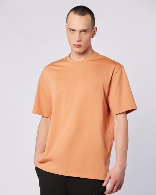 Kahverengi Logo Adam Erkek Camel Oversize Fit Tişört - KAPPA® Türkiye