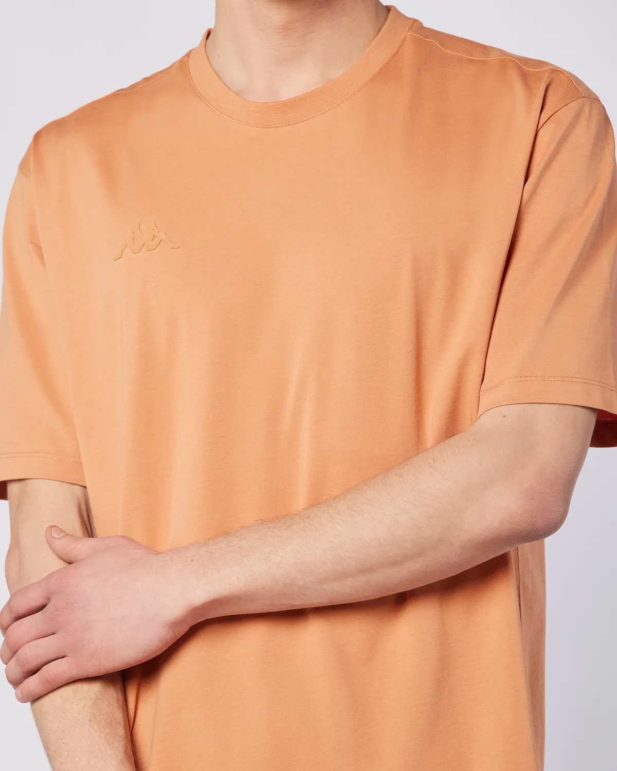 Kahverengi Logo Adam Erkek Camel Oversize Fit Tişört