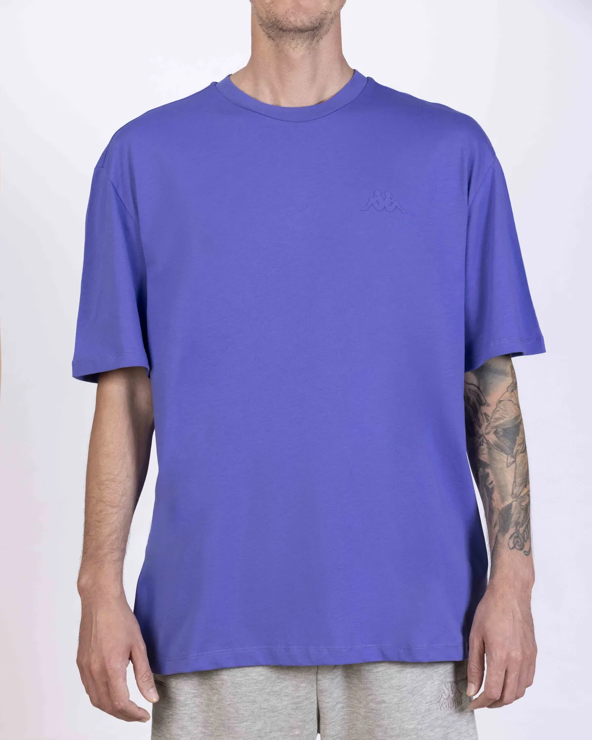 Mor Logo Adam Erkek Mor Oversize Fit Tişört