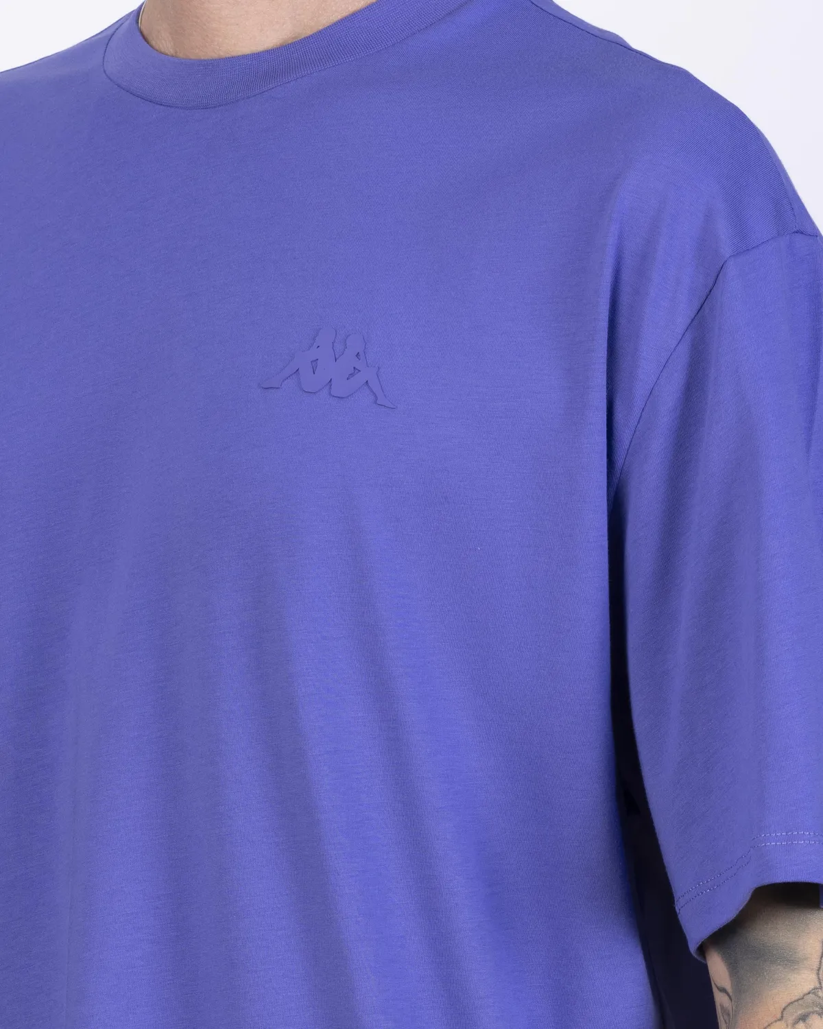 Mor Logo Adam Erkek Mor Oversize Fit Tişört