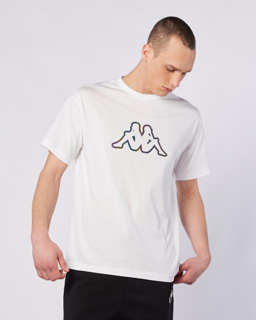 Beyaz Logo Brian T-Shirt Erkek Beyaz Regular Fit Tişört - KAPPA® Türkiye