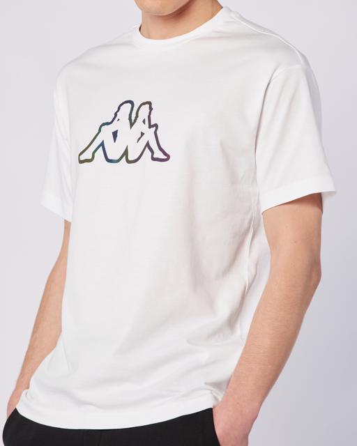 Beyaz Logo Brian T-Shirt Erkek Beyaz Regular Fit Tişört - KAPPA® Türkiye