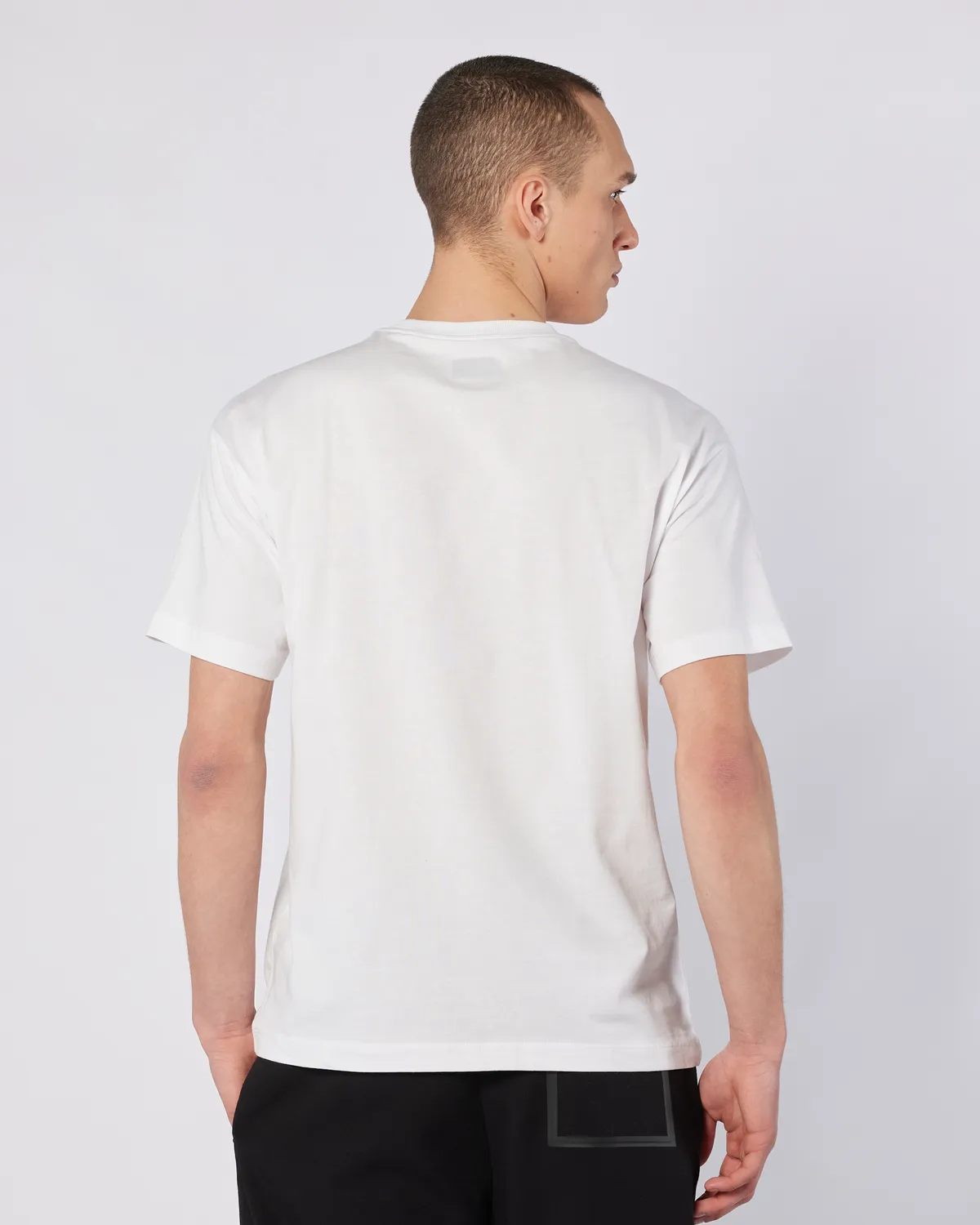 Beyaz Logo Brian T-Shirt Erkek Beyaz Regular Fit Tişört