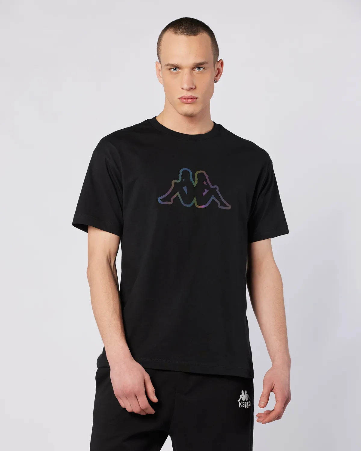 Siyah Logo Brian T-Shirt Erkek Siyah Regular Fit Tişört