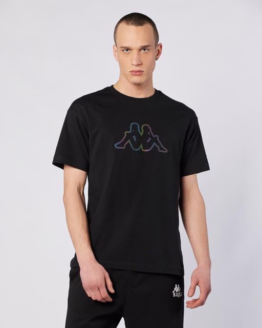 Siyah Logo Brian T-Shirt Erkek Siyah Regular Fit Tişört - KAPPA® Türkiye