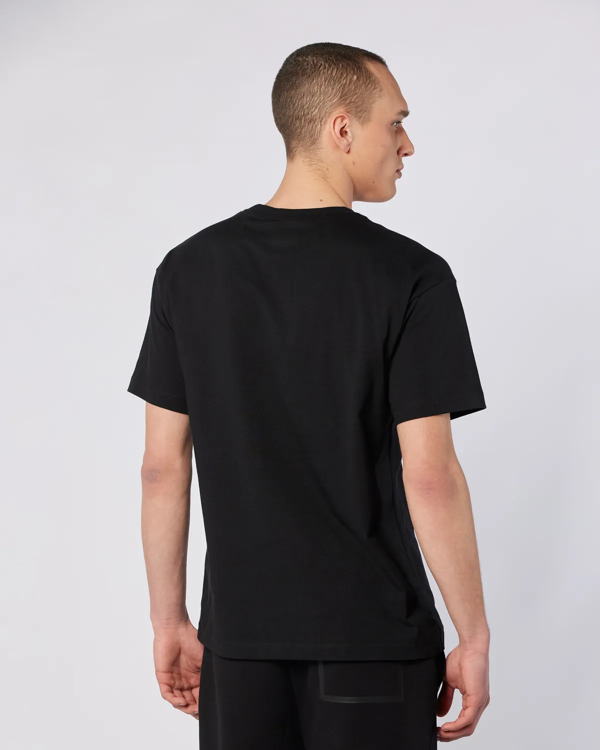 Siyah Logo Brian T-Shirt Erkek Siyah Regular Fit Tişört