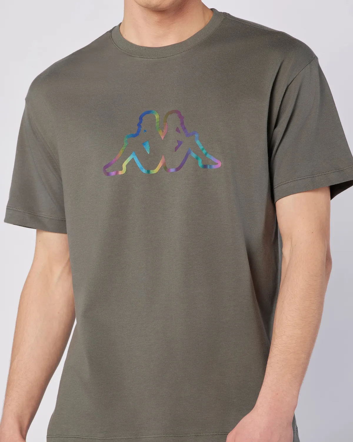 Gri Logo Brian T-Shirt Erkek Gri Regular Fit Tişört