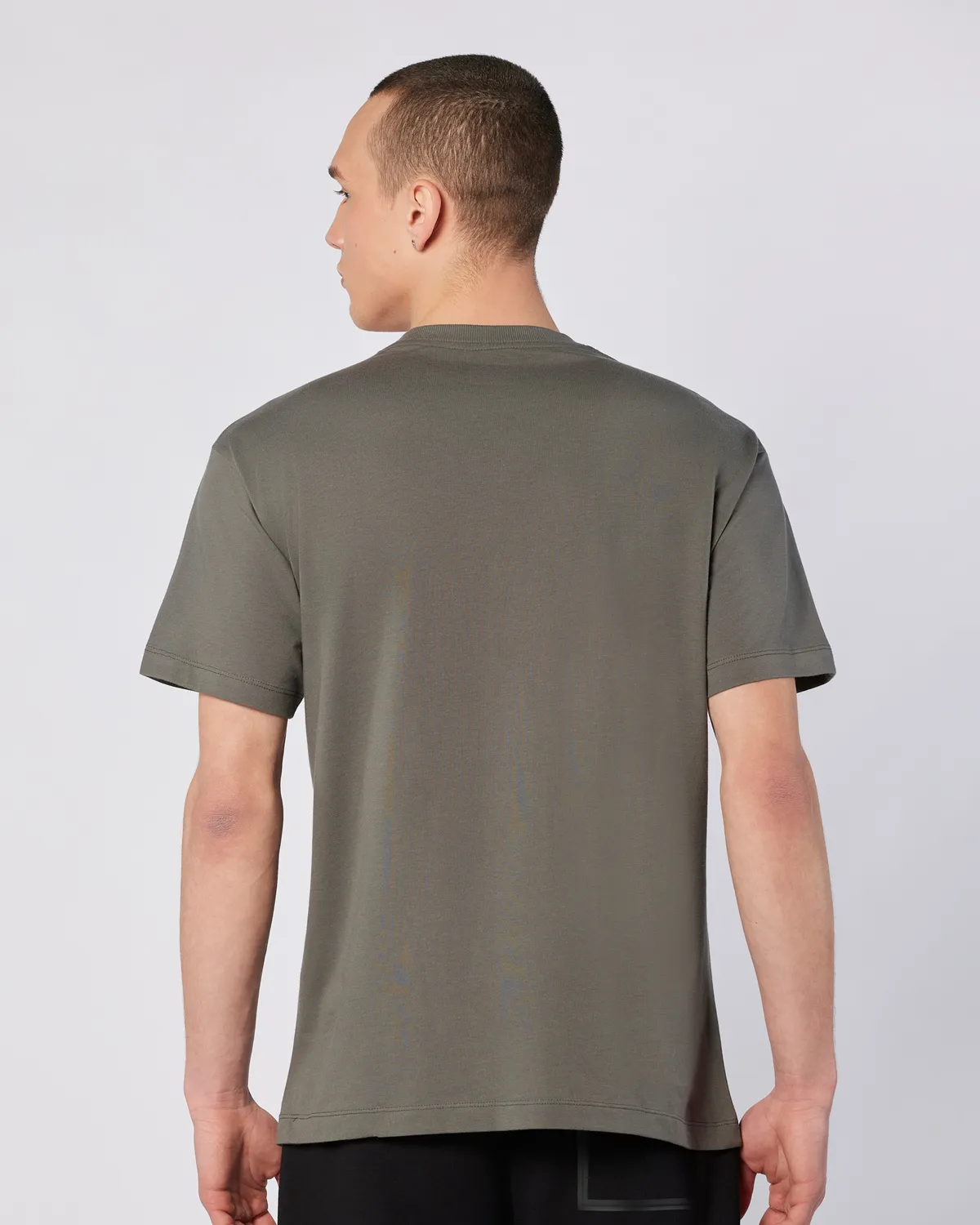 Gri Logo Brian T-Shirt Erkek Gri Regular Fit Tişört