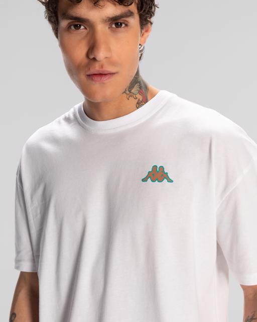 Beyaz Kappa Sport Floyd Tshirt Erkek Beyaz Regular Fit Tişört - KAPPA® Türkiye