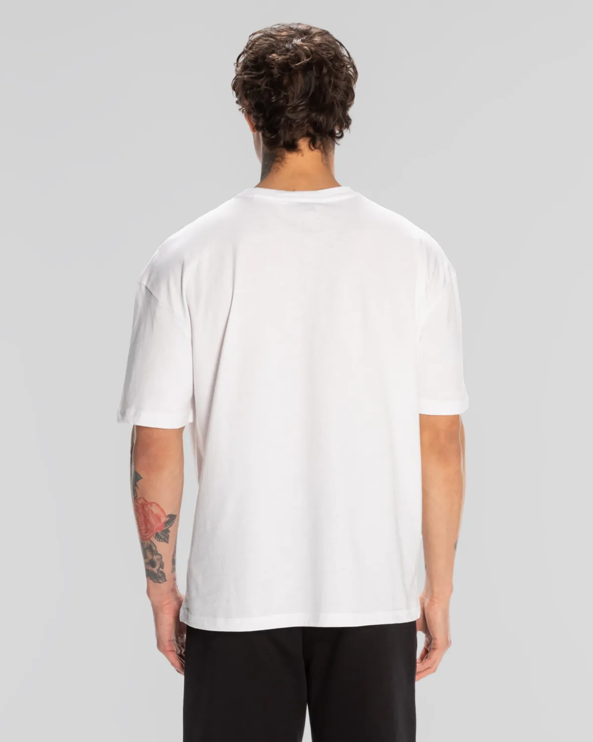 Beyaz Logo Fred Erkek Beyaz Regular Fit Tişört