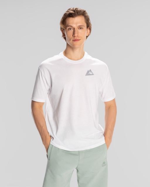 Beyaz Frotis Erkek Beyaz Regular Fit Tişört - KAPPA® Türkiye