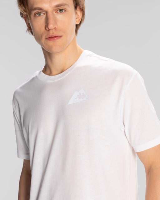 Beyaz Frotis Erkek Beyaz Regular Fit Tişört - KAPPA® Türkiye