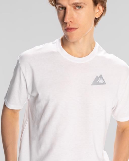 Beyaz Frotis Erkek Beyaz Regular Fit Tişört - KAPPA® Türkiye