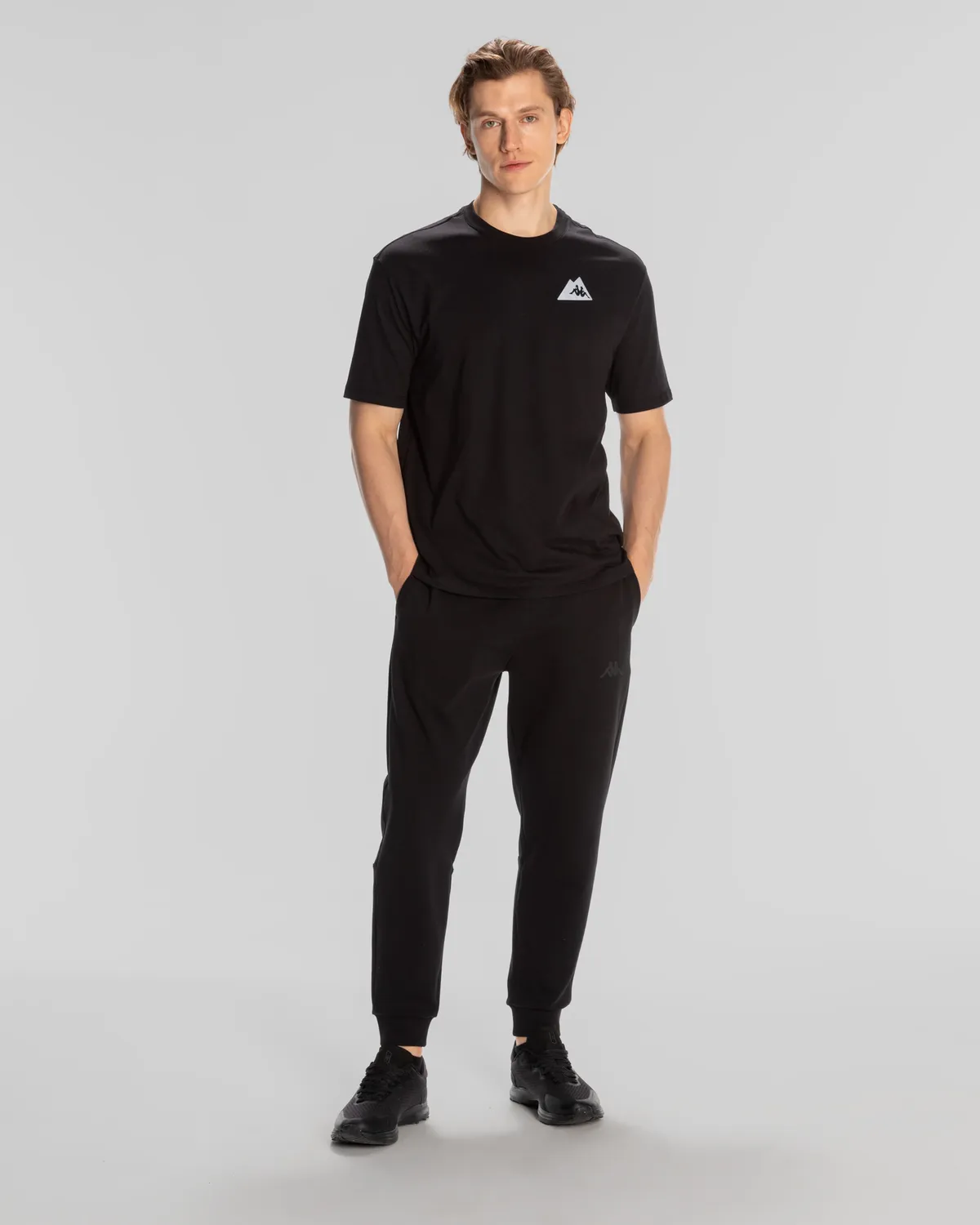 Siyah Frotis Erkek Siyah Regular Fit Tişört