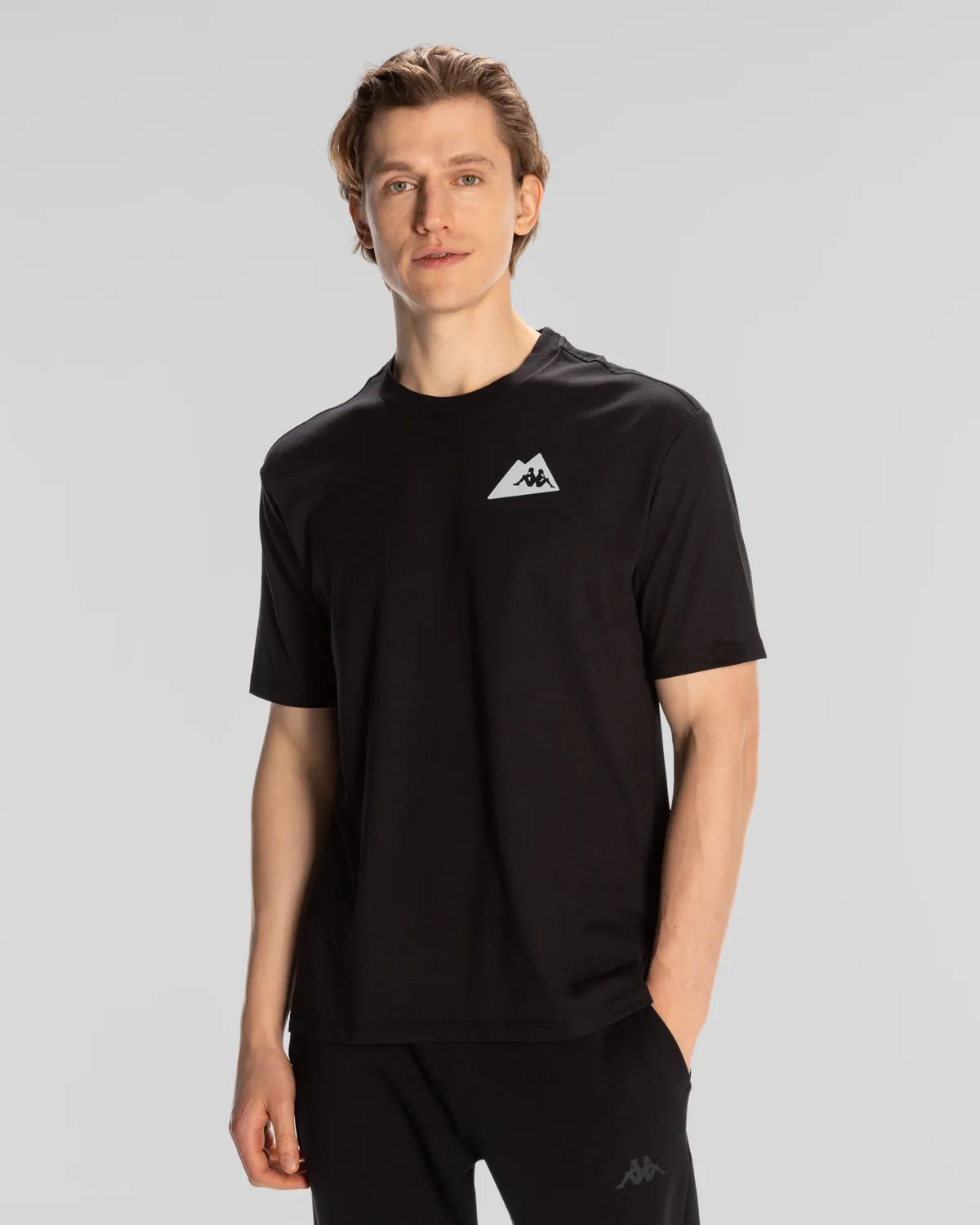 Siyah Frotis Erkek Siyah Regular Fit Tişört