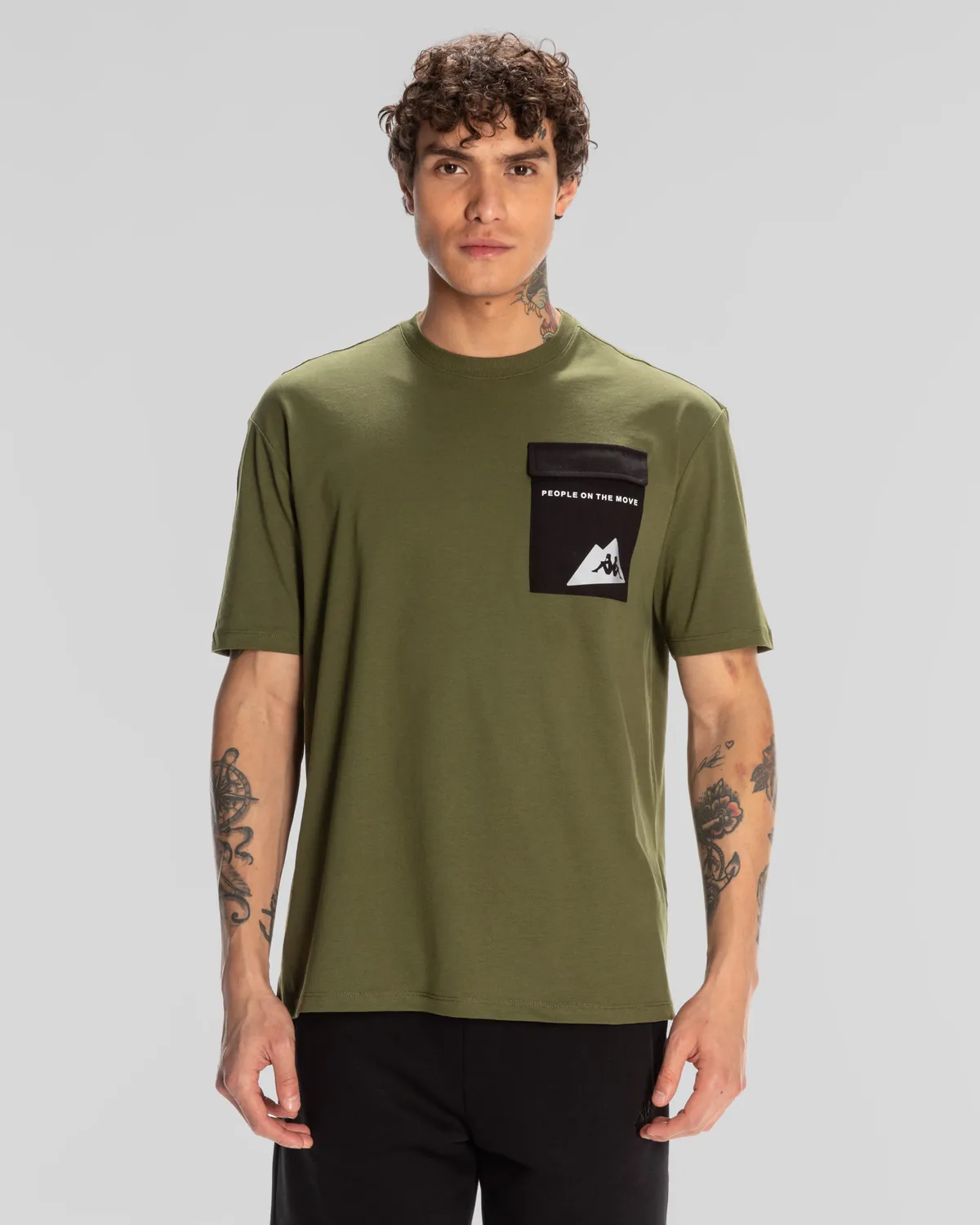 Yeşil Maska Erkek Haki Regular Fit Tişört