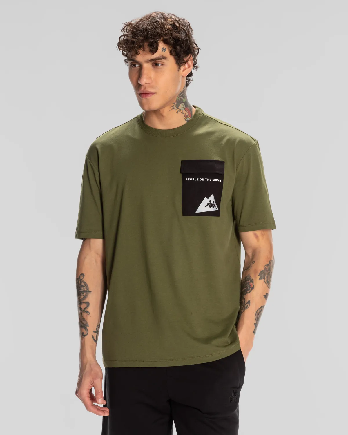 Yeşil Maska Erkek Haki Regular Fit Tişört