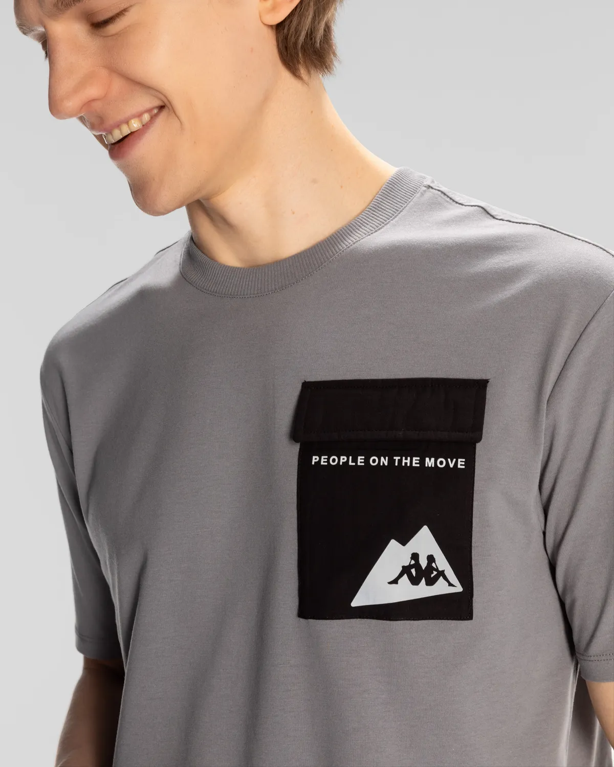 Mavi Maska Erkek Gri-Mavi Regular Fit Tişört