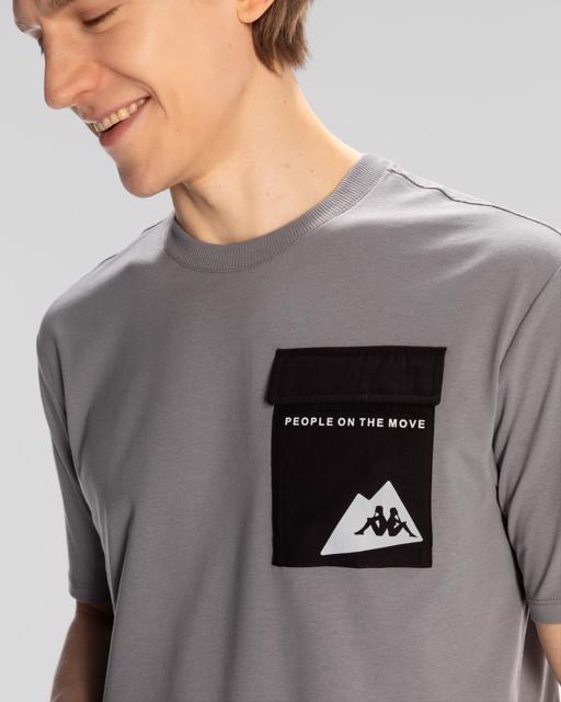 Mavi Maska Erkek Gri-Mavi Regular Fit Tişört - KAPPA® Türkiye