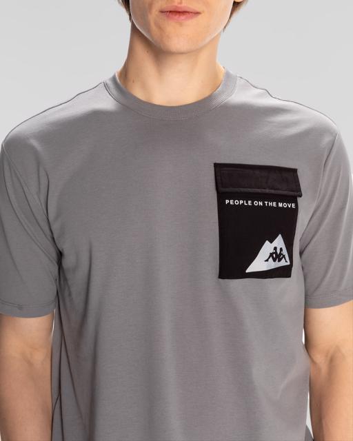 Mavi Maska Erkek Gri-Mavi Regular Fit Tişört - KAPPA® Türkiye